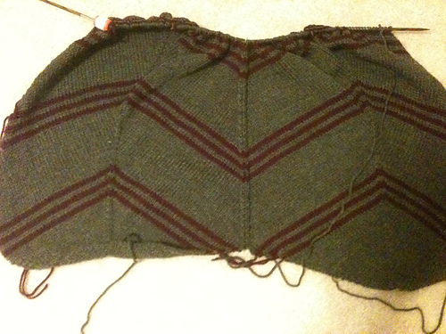 delancey cardigan work in progress knitting pattern
